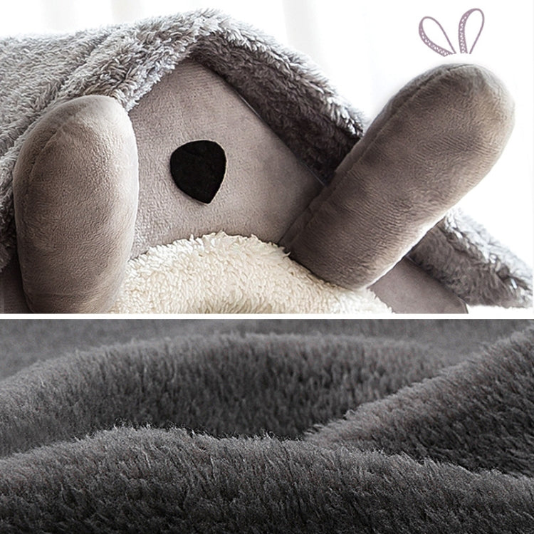 House Type Universal Removable and Washable Pet Dog Cat Bed Pet Supplies, Size:S(Coffee Hut + Mat)