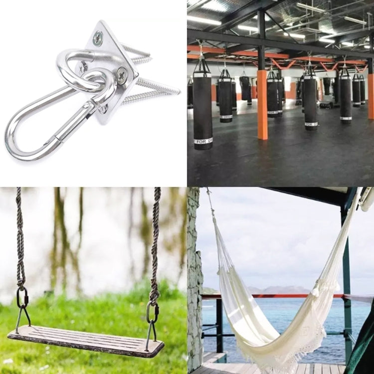 2 PCS 8mm 304 Stainless Steel Sand Bag Ceiling Hook Heavy Duty Swing Hangers