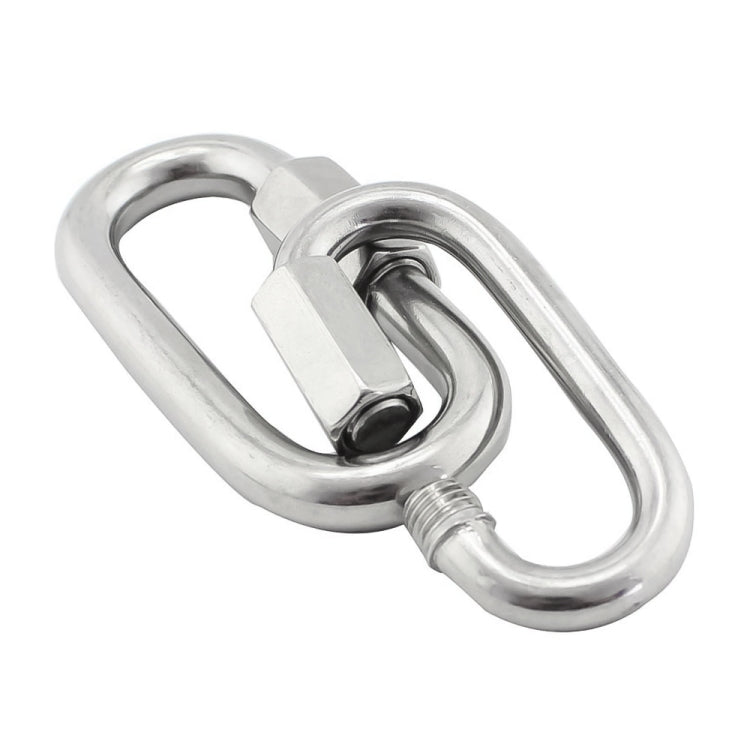 3 PCS 6mm 304 Stainless Steel Quick Connect Ring Runway Buckle