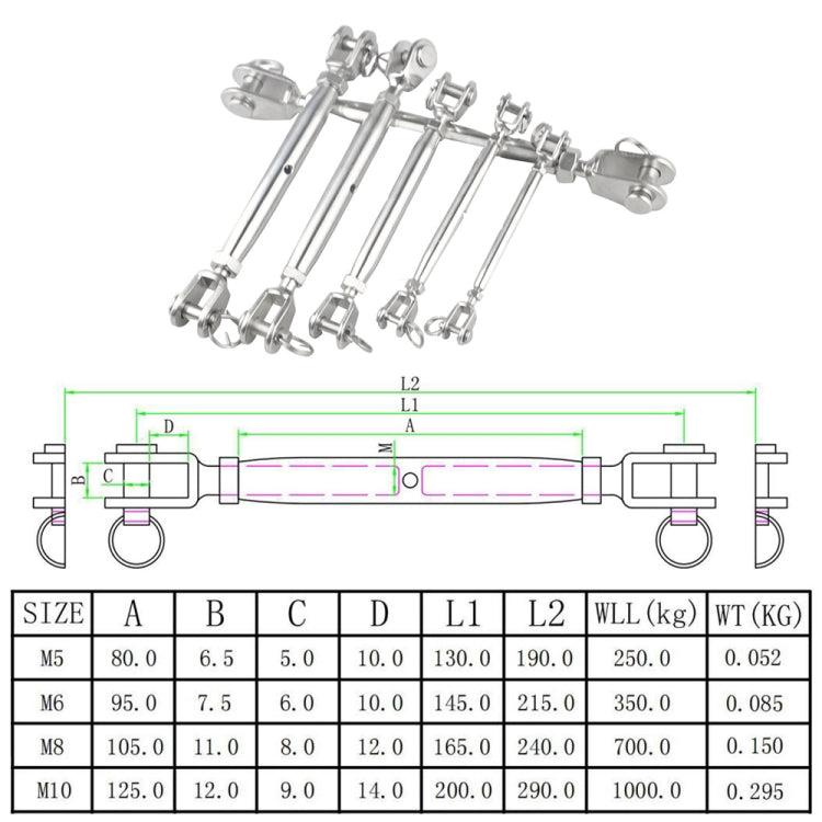 M5 304 Stainless Steel Flower Basket Screw
