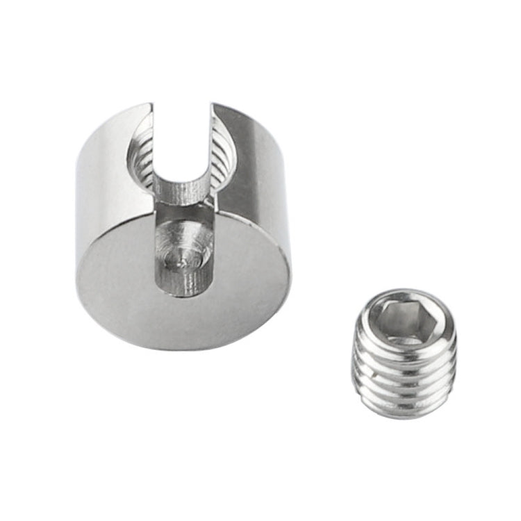 2 PCS M8x3 316 Stainless Steel Garden Wire Rope Fixed Clip