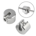 2 PCS M8x4 316 Stainless Steel Garden Wire Rope Fixed Clip