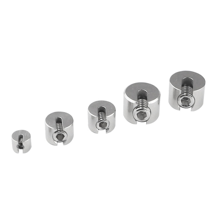 2 PCS M8x4 316 Stainless Steel Garden Wire Rope Fixed Clip