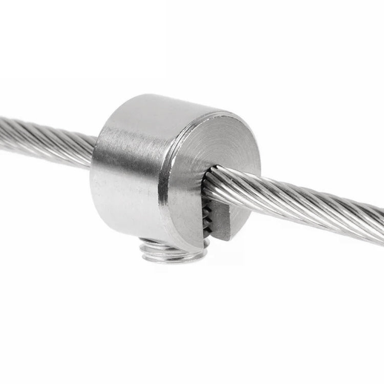 2 PCS M8x4 316 Stainless Steel Garden Wire Rope Fixed Clip
