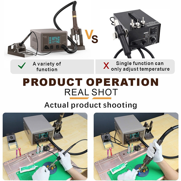 BAKU BA-9852 Digital ESD Hot Air Gun Soldering Station Welding Solder Iron(EU Plug)