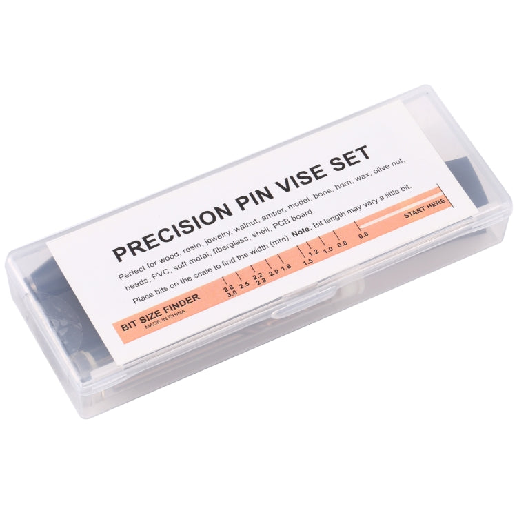 Precision Pin Vise Mini Twist Drill Bits Hand Drill Set, Model:8011