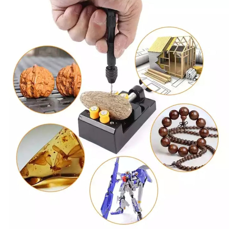 Precision Pin Vise Mini Twist Drill Bits Hand Drill Set, Model:8011