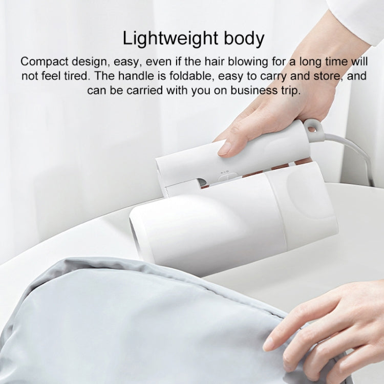 Original Xiaomi Mijia H100 Negative Ion Portable Electric Hair Dryer, US Plug(Pink)