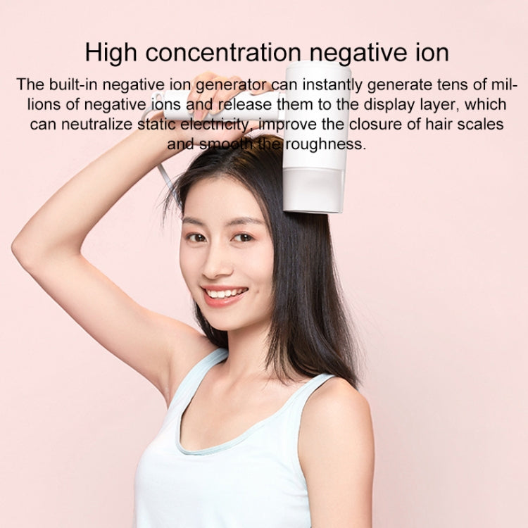 Original Xiaomi Mijia H100 Negative Ion Portable Electric Hair Dryer, US Plug(Pink)