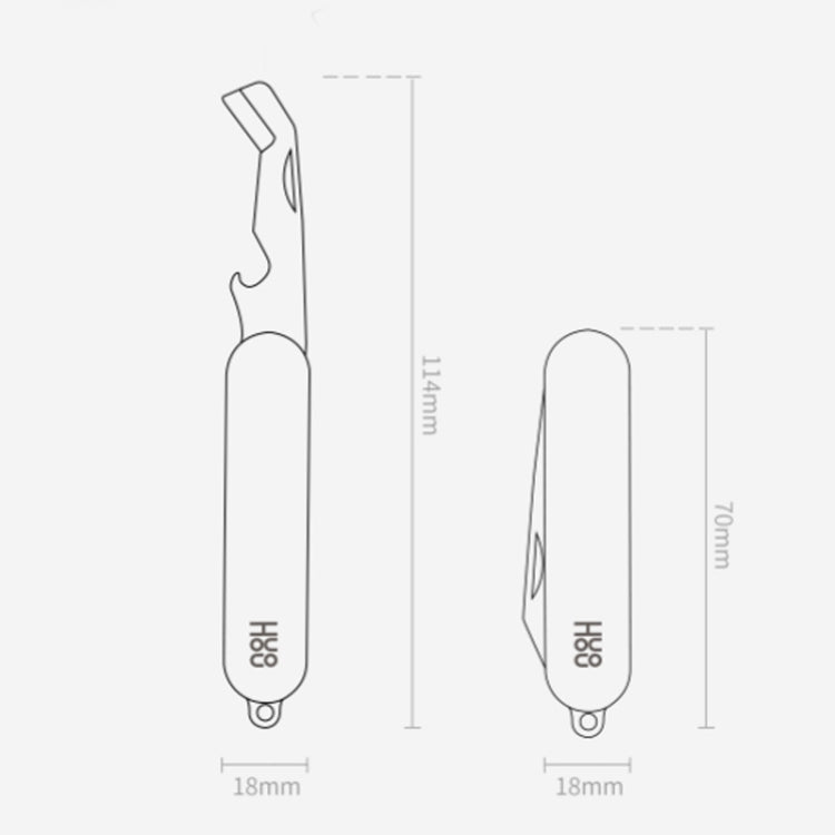 Original Xiaomi Youpin Huohou Mini Unpacking Foldable Knife(Red)
