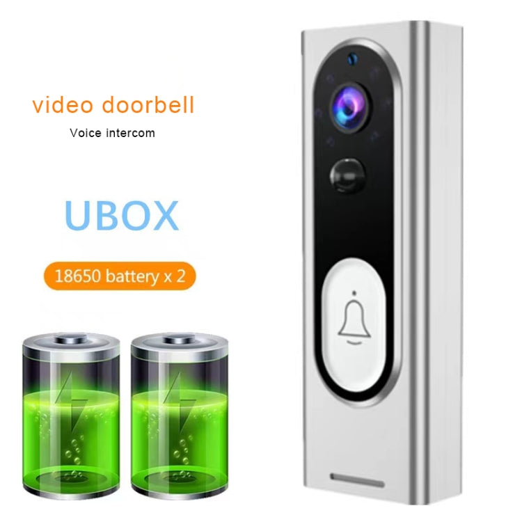 M13 Wireless Intelligent Video Doorbell Support Two-way Voice, Infrared Night Vision, Motion detection(White)