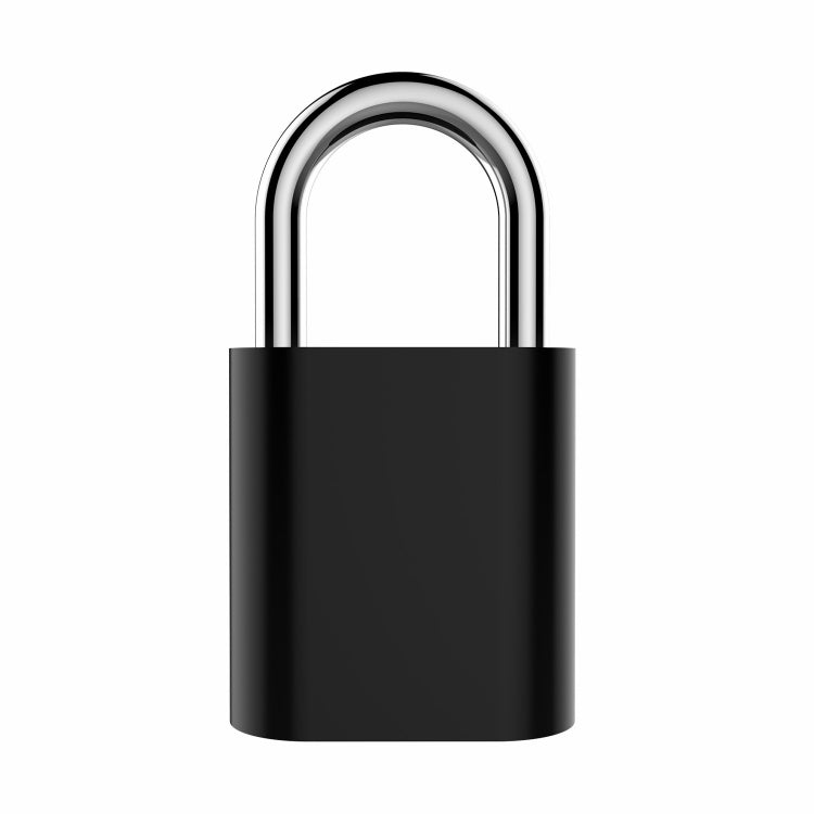 P16 5V Micro USB Charging Semiconductor Fingerprint Sensing TSA Padlock(Black)