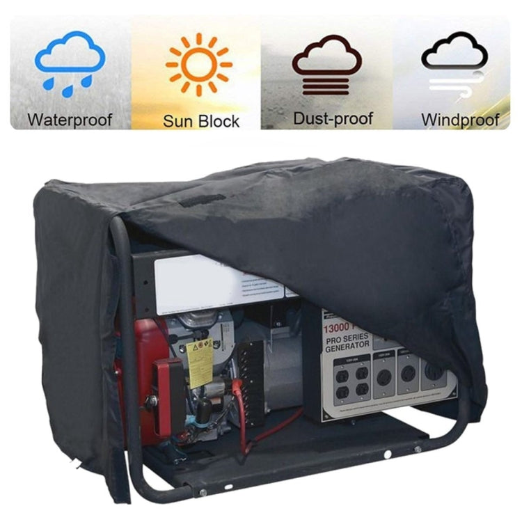 210D Oxford Cloth Generator Waterproof and Dustproof Protective Cover, Size:97x76x76cm(Black)