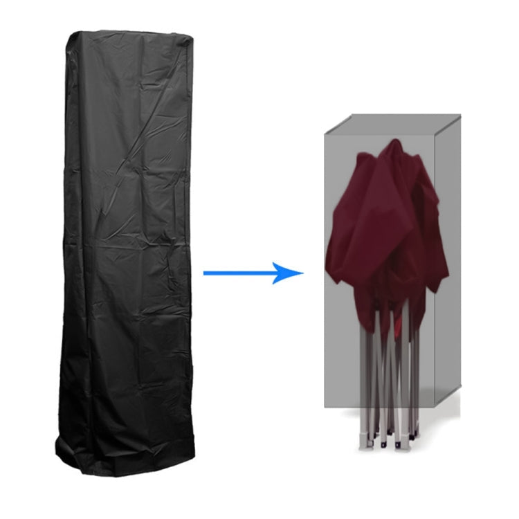 210D Oxford Cloth Outdoor Tent Waterproof Dust Cover, Size:30x38x153cm(Black)