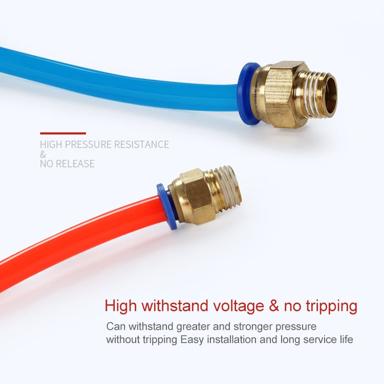 PC6-04 LAIZE 2pcs PC Male Thread Straight Pneumatic Quick Fitting Connector