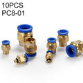 PC8-01 LAIZE 10pcs PC Male Thread Straight Pneumatic Quick Fitting Connector