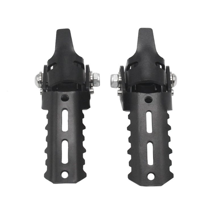 For BMW R1250GS R1200 GS ADV Motorcycle 22-25mm Front Folding Foot Pegs Footrests Clamps(Black)