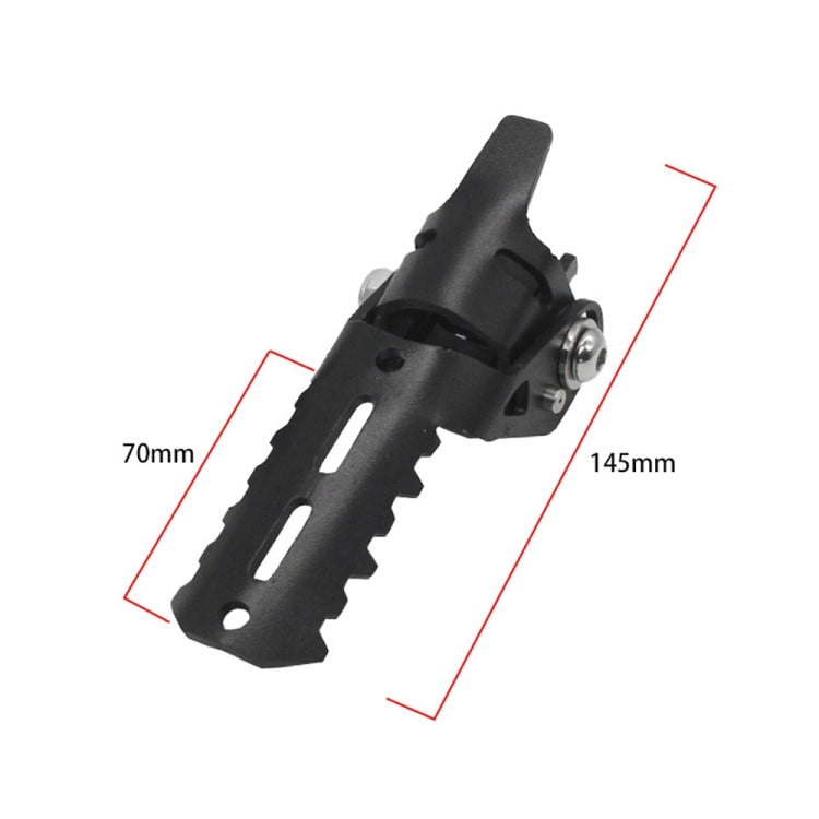 For BMW R1250GS R1200 GS ADV Motorcycle 22-25mm Front Folding Foot Pegs Footrests Clamps(Black)