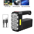 USB Charging Super Bright Waterproof 8 LED Camping Flashlight Lamp