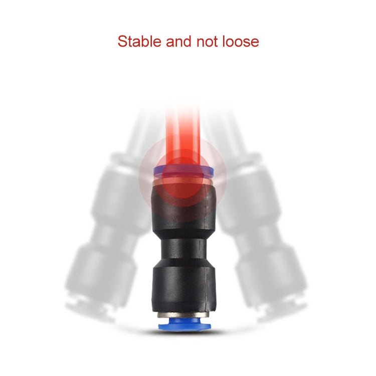 PU-16 LAIZE 10pcs PU Plastic Straight Pneumatic Quick Fitting Connector