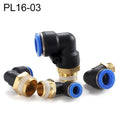 PL16-03 LAIZE Male Thread Elbow Pneumatic Quick Fitting Connector