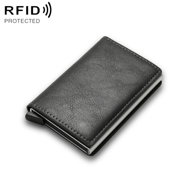 C1804H1 RFID Carbon Fiber Wallet For Men(Dark Grey)