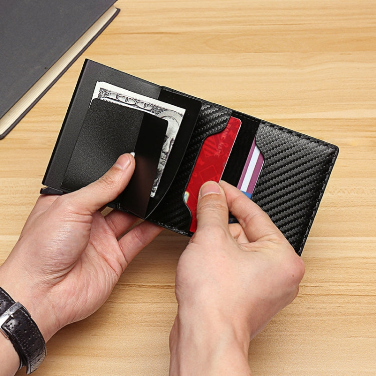 C1804H1 RFID Carbon Fiber Wallet For Men(Bronzed Carbon Fiber)