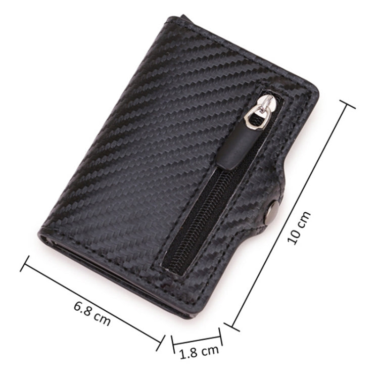 C1911H9 RFID Multi-card PU Leather Metal Card Package(Black)