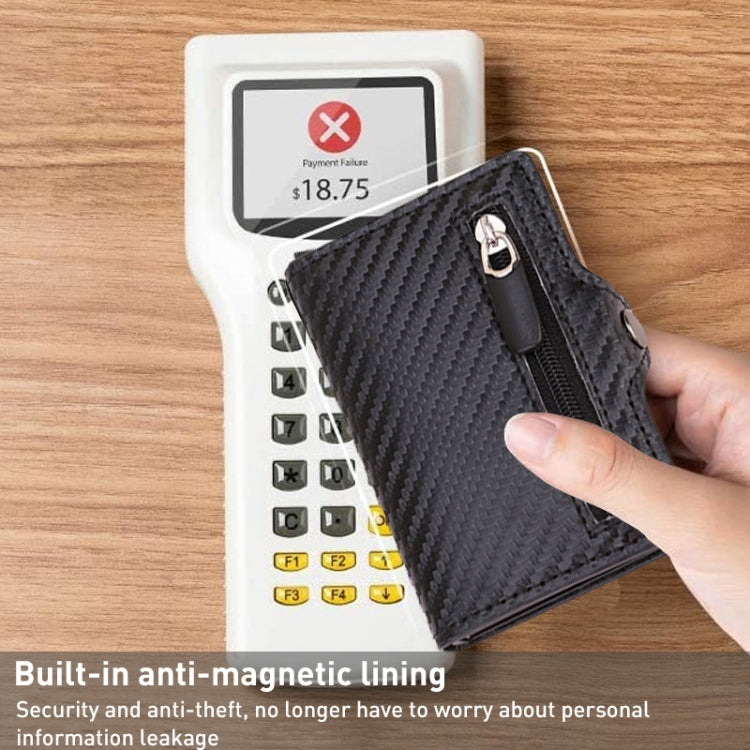 C1911H9 RFID Multi-card PU Leather Metal Card Package(Silver)