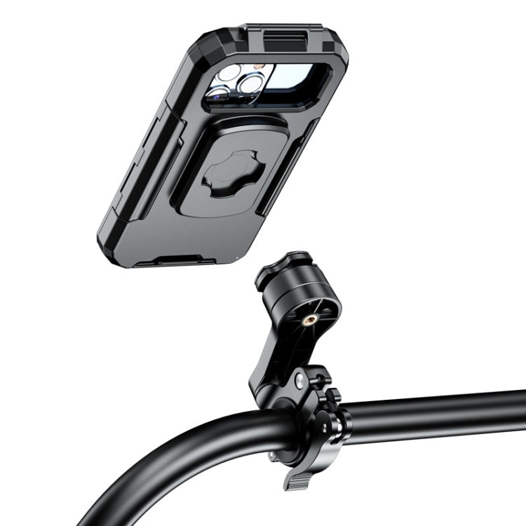 Kewig M18L-QD Motorcycle / Bicycle Waterproof Quick Release Mobile Phone Holder