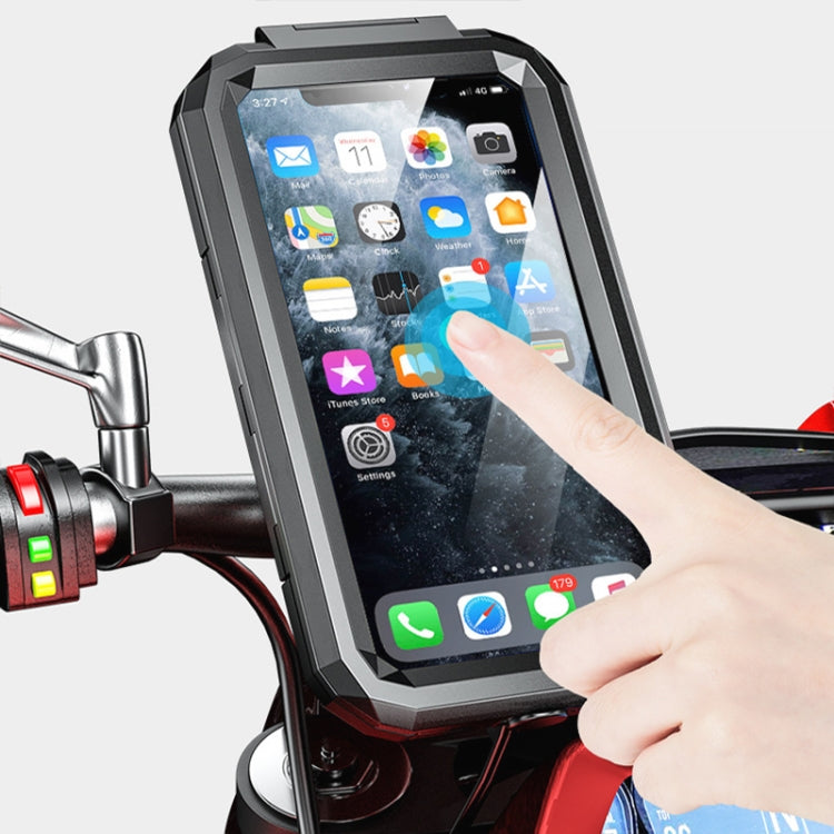 Kewig M18S-QD Motorcycle / Bicycle Waterproof Quick Release Mobile Phone Holder