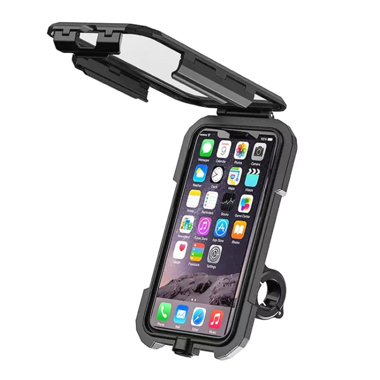 Kewig M18S-A1 Motorcycle / Bicycle Handlebar Wireless Charging Waterproof Box Mobile Phone Holder