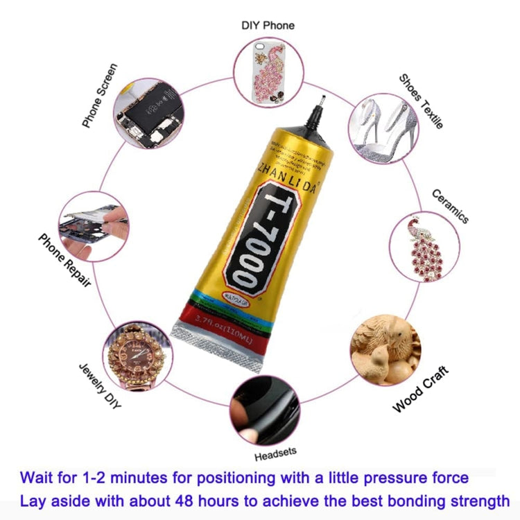 110mL T7000 LCD Screen Black Glue Multifunction Universal DIY Adhesive Glue