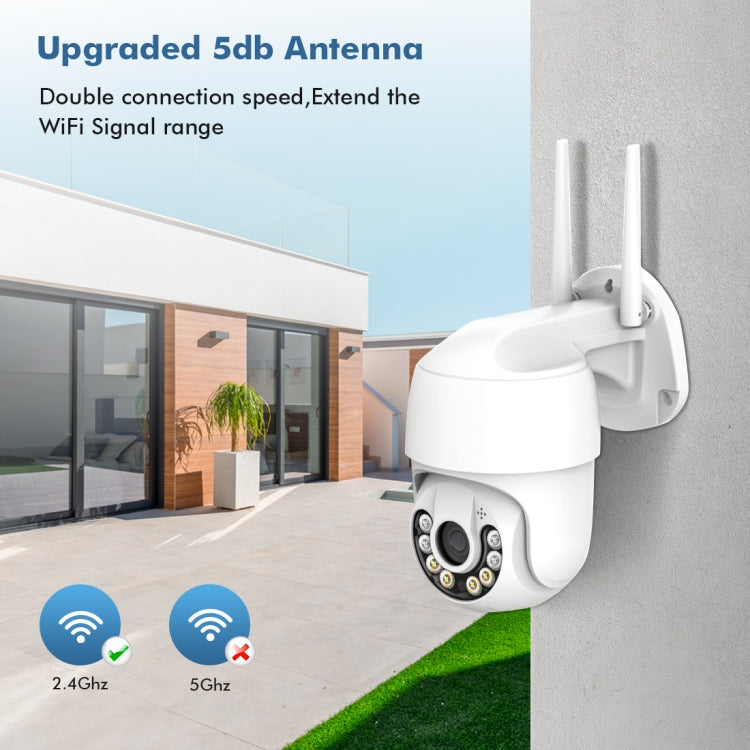 QX59 1920 x 1080P HD 2MP Wireless WiFi Smart Surveillance Camera Support Night Vision & Motion Detection & Two-way Audio & TF Card, Specification:AU Plug