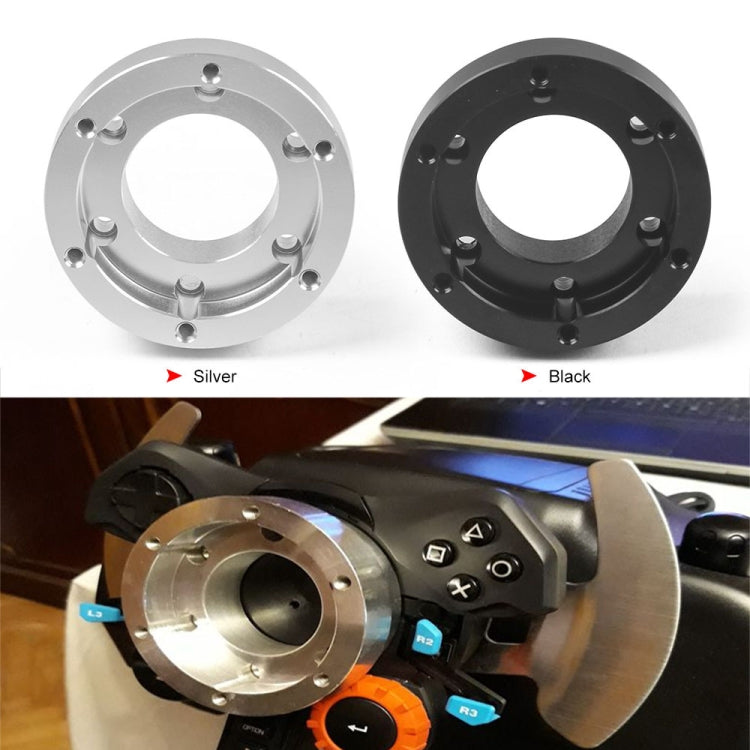 For Logitech G29 G920 G923 70mm Gaming Steering Wheel Adapter(Black)