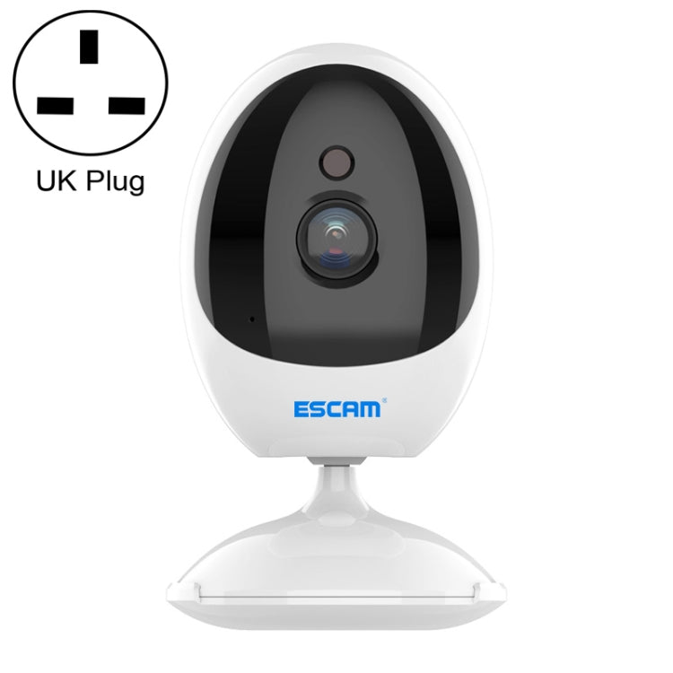 ESCAM QF006 3MP 1296P HD Indoor Wireless PTZ IP Camera IR Night Vision AI Humanoid Detection Home Security CCTV Monitor, Plug Type:UK Plug(White)