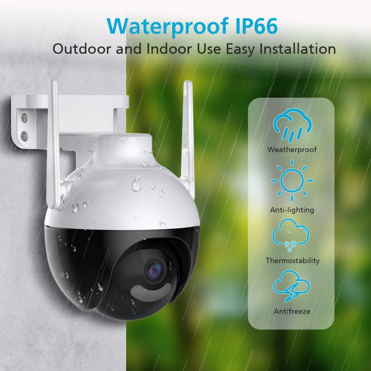 A18 4MP HD Wireless WiFi Smart Surveillance Camera, Specification:UK Plug