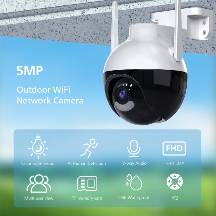 A18 8MP HD Wireless WiFi Smart Surveillance Camera, Specification:US Plug