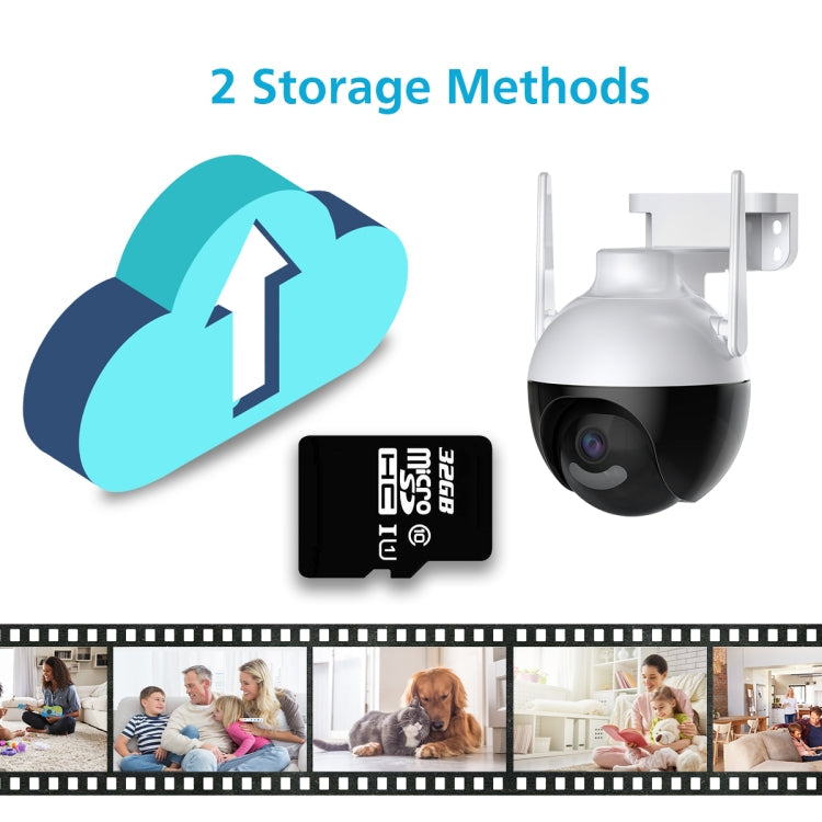 A18 8MP HD Wireless WiFi Smart Surveillance Camera, Specification:UK Plug