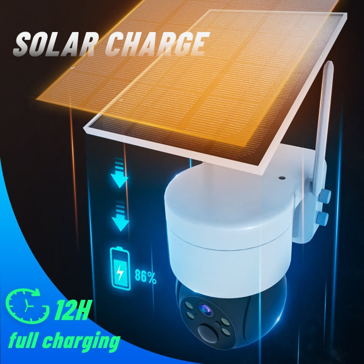 T34 2MP HD IP66 Waterproof Wireless WiFi Solar Camera(Black)