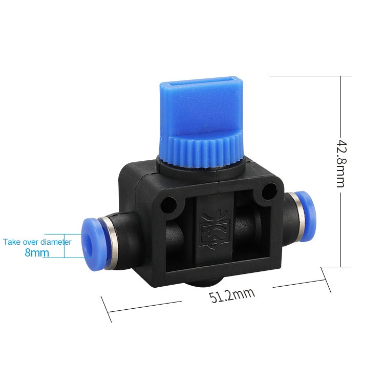 HVFF-8 LAIZE Manual Valve Pneumatic Quick Fitting Connector