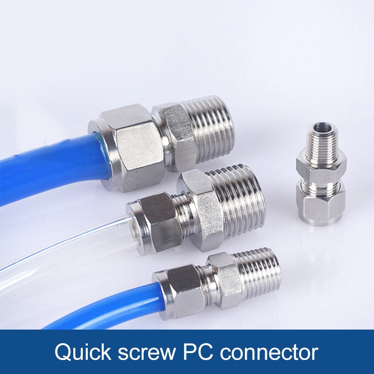 PC14-02 LAIZE Nickel Plated Copper Pneumatic Quick Fitting Connector