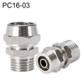 PC16-03 LAIZE Nickel Plated Copper Pneumatic Quick Fitting Connector