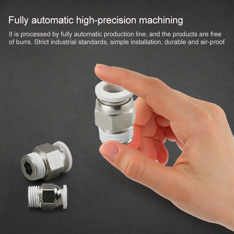 PC4-02 LAIZE 10pcs PC Straight Pneumatic Quick Fitting Connector