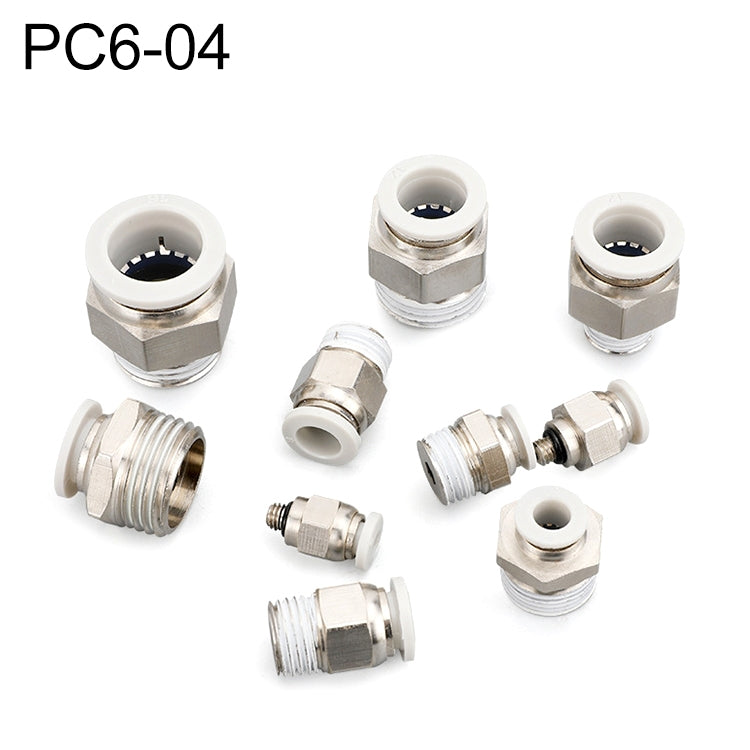 PC6-04 LAIZE PC Straight Pneumatic Quick Fitting Connector