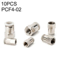 PCF4-02 LAIZE 10pcs Female Thread Straight Pneumatic Quick Fitting Connector