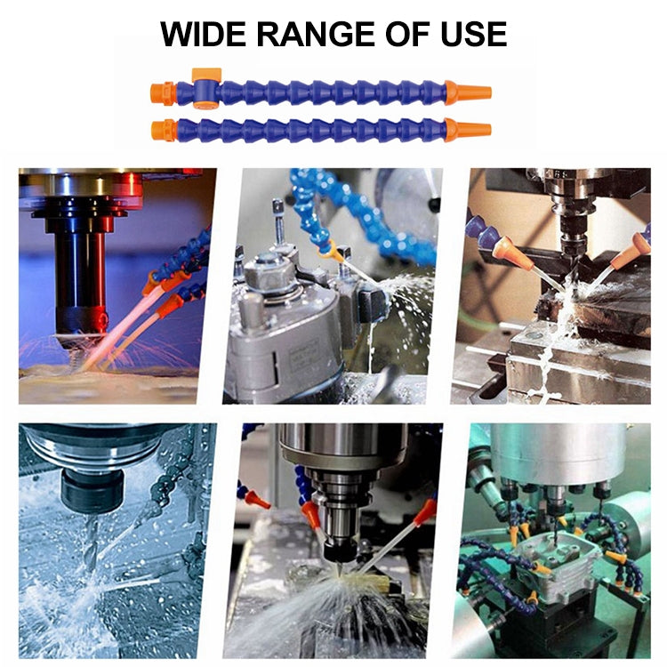 3/8 inch 50cm Adjustable Plastic Flexible Water Oil Cooling Hose With Switch