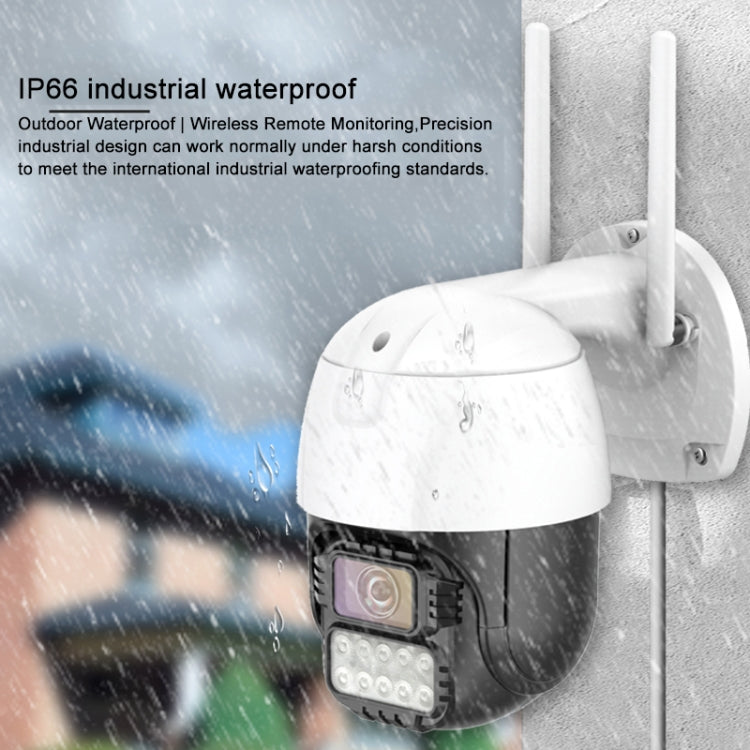 QX67 3MP Humanoid Recognition AI Alarm WiFi Dome IP Camera, EU Plug