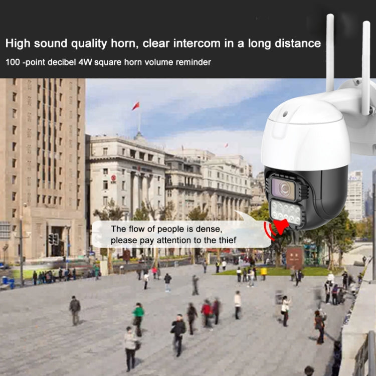 QX67 3MP Humanoid Recognition AI Alarm WiFi Dome IP Camera, AU Plug