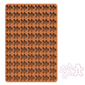 Mini Cartoon Animal Cookie Silicone Baking Mould(Gingerbread Man Brown)
